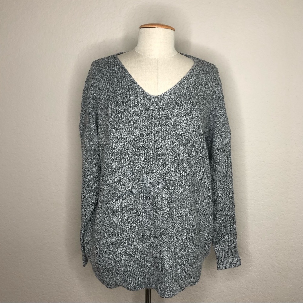 Dreamers Gray Pullover Sweater Sz L